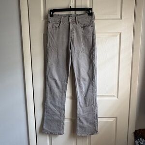 American Eagle Outfitters Light Gray Stretch Jeans